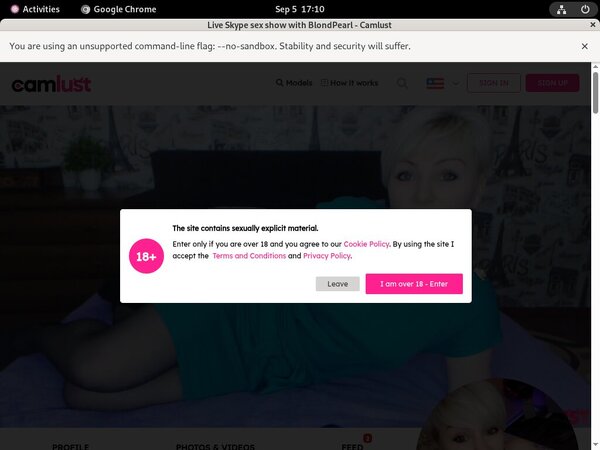 Blond Pearl Signup Form