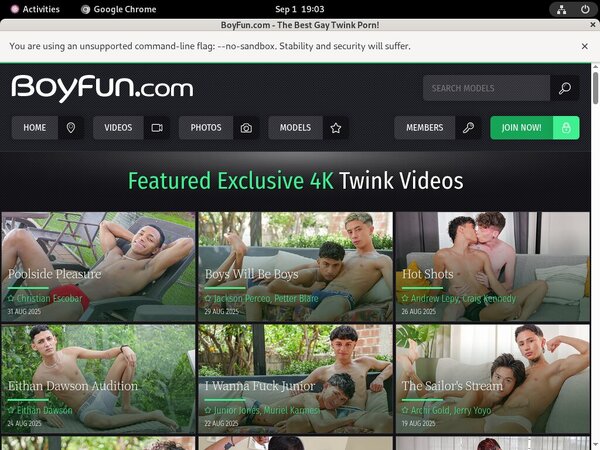 Boyfun.com Limited Sale