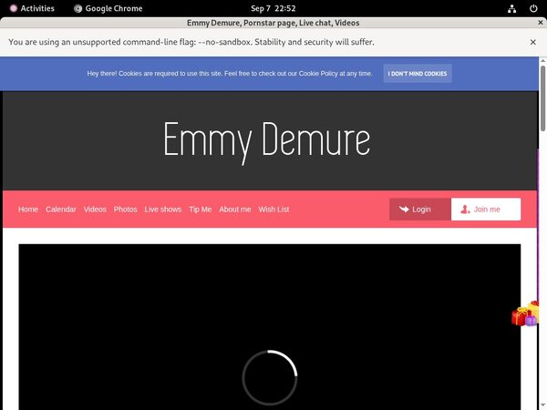 EmmyDemure Login Information
