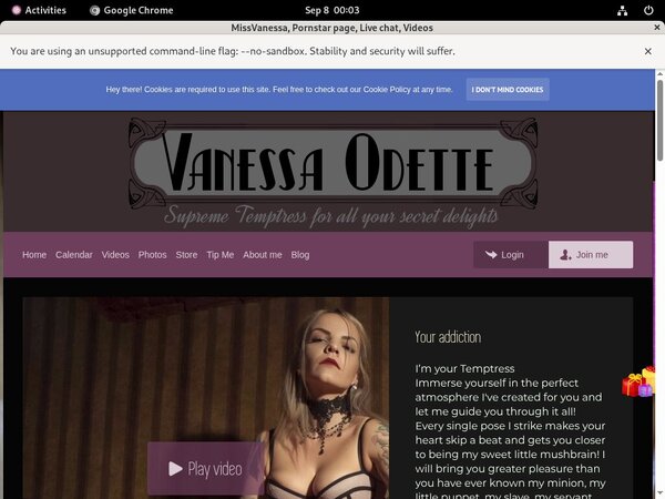 Join Missvanessa.modelcentro.com With Paypal