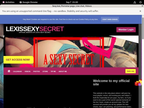 Lexi Sexy Sign Up