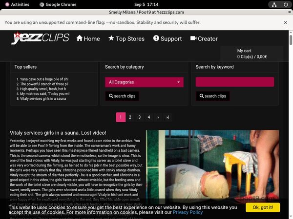 Smelly Milana Payment Page