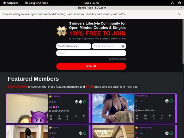 Swingers Date Club Payment Options