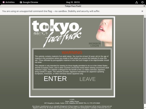 Tokyofacefuck.com Password And Account