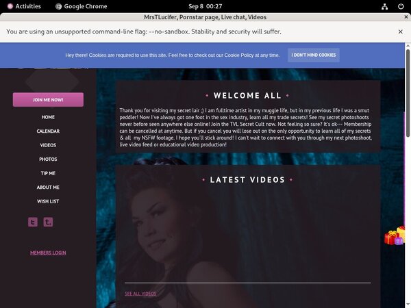 Trixievonlucifer.modelcentro.com Trailers