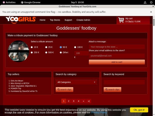 Watch Goddessesfootboy