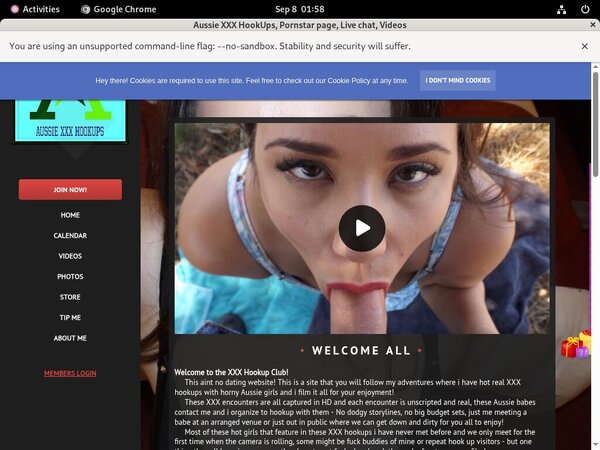 Aussie XXX HookUps Account Membership