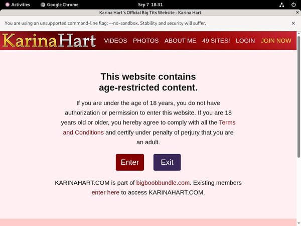Karina Hart Account Gratis