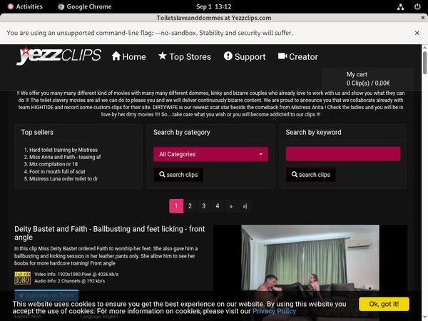 Yezzclips.com Member Trial