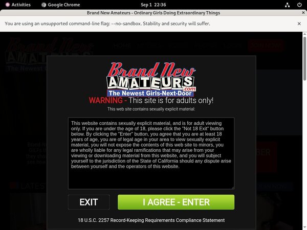 Brand New Amateurs New Account