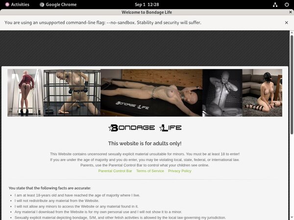 Discount Bondage Life Save 50%