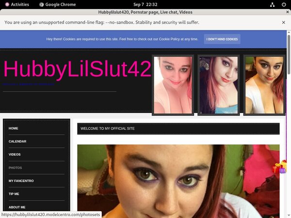 Hubbylilslut420.modelcentro.com Discount Site