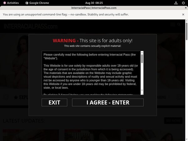 Interracial Pass Password Info