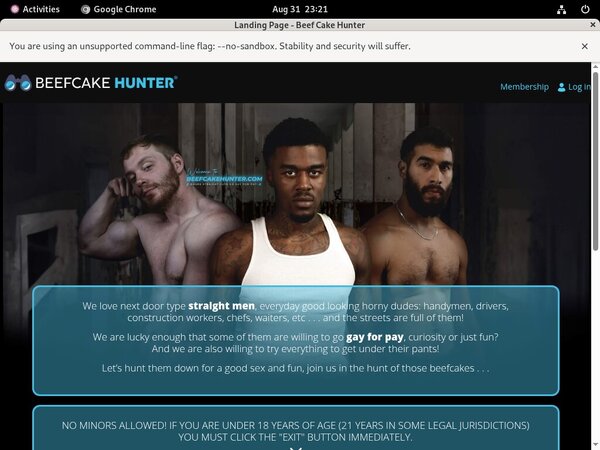 Joining Beefcakehunter.com