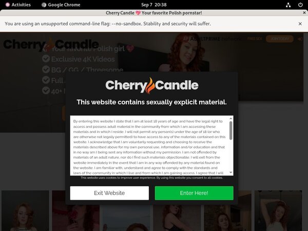 Porn Cherry Candle Free