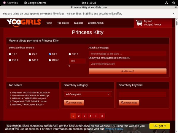 Princess Kitty $1 Porn Trial Princess Kitty $1 Porn Trial