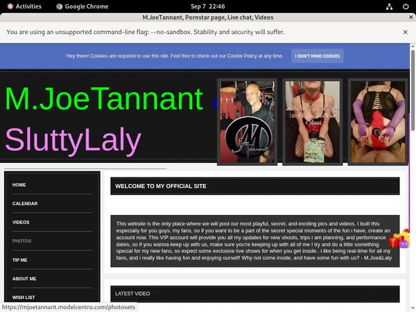 Promo Codes M.JoeTannant
