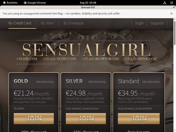 Sensualgirl Reduced Rate