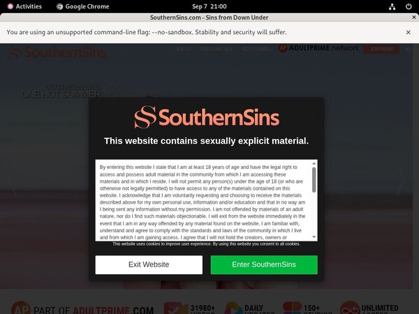 Southern Sins Get Password