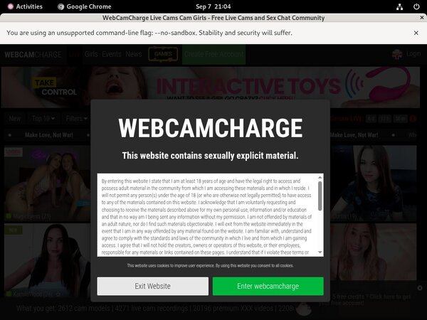 Webcamcharge Home Page