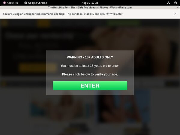 Wet And Pissy Promotion