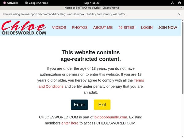 Chloes World Web Site