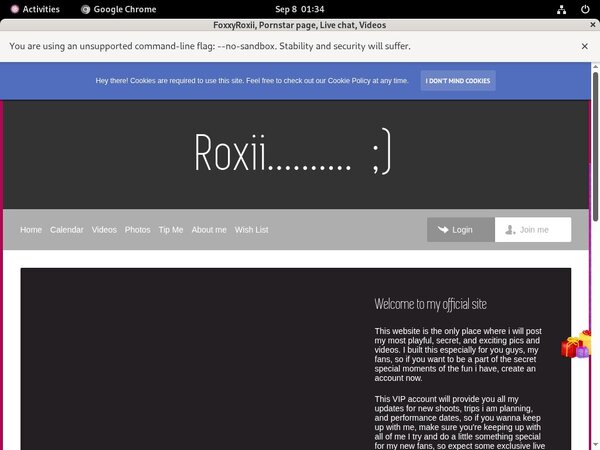 FoxxyRoxii Renew Membership